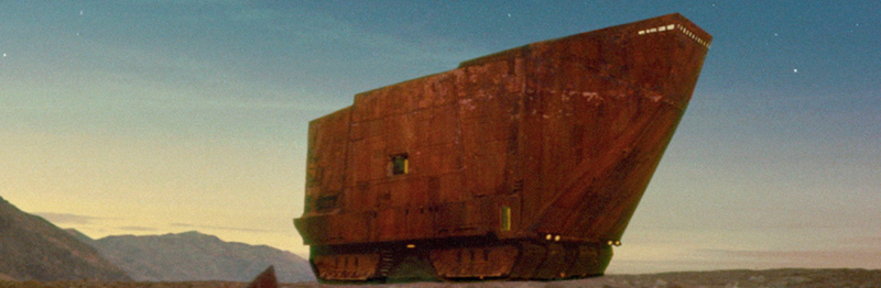 Illustration for article titled In space or on Earth, is Boba Fett’s ship or a Jawa sandcrawler better for running errands?